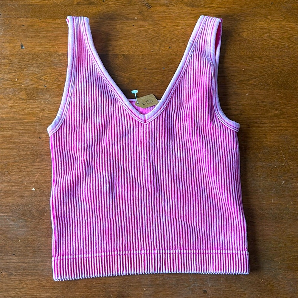 Pink crop top